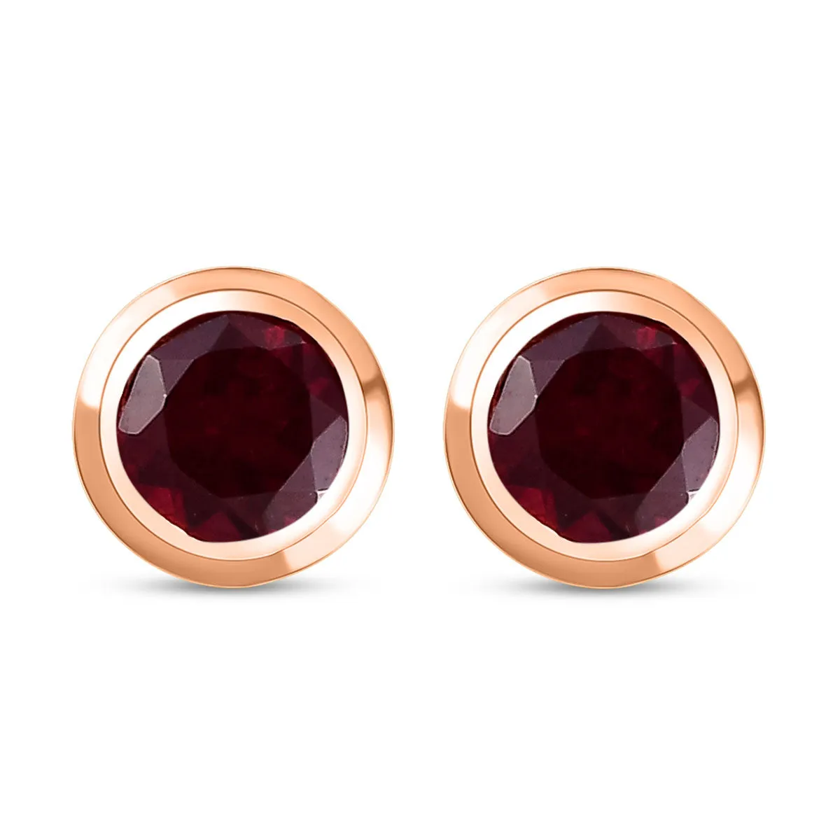 Solitaire Birthstone Stud Earrings