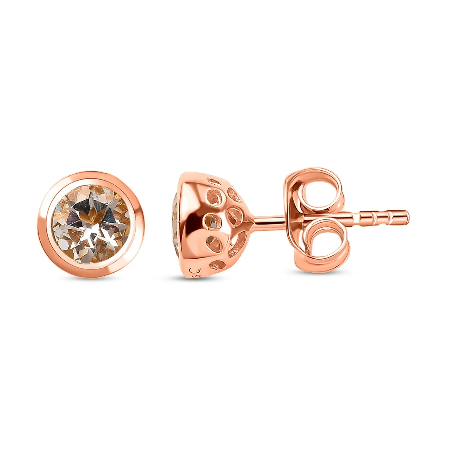 Solitaire Birthstone Stud Earrings