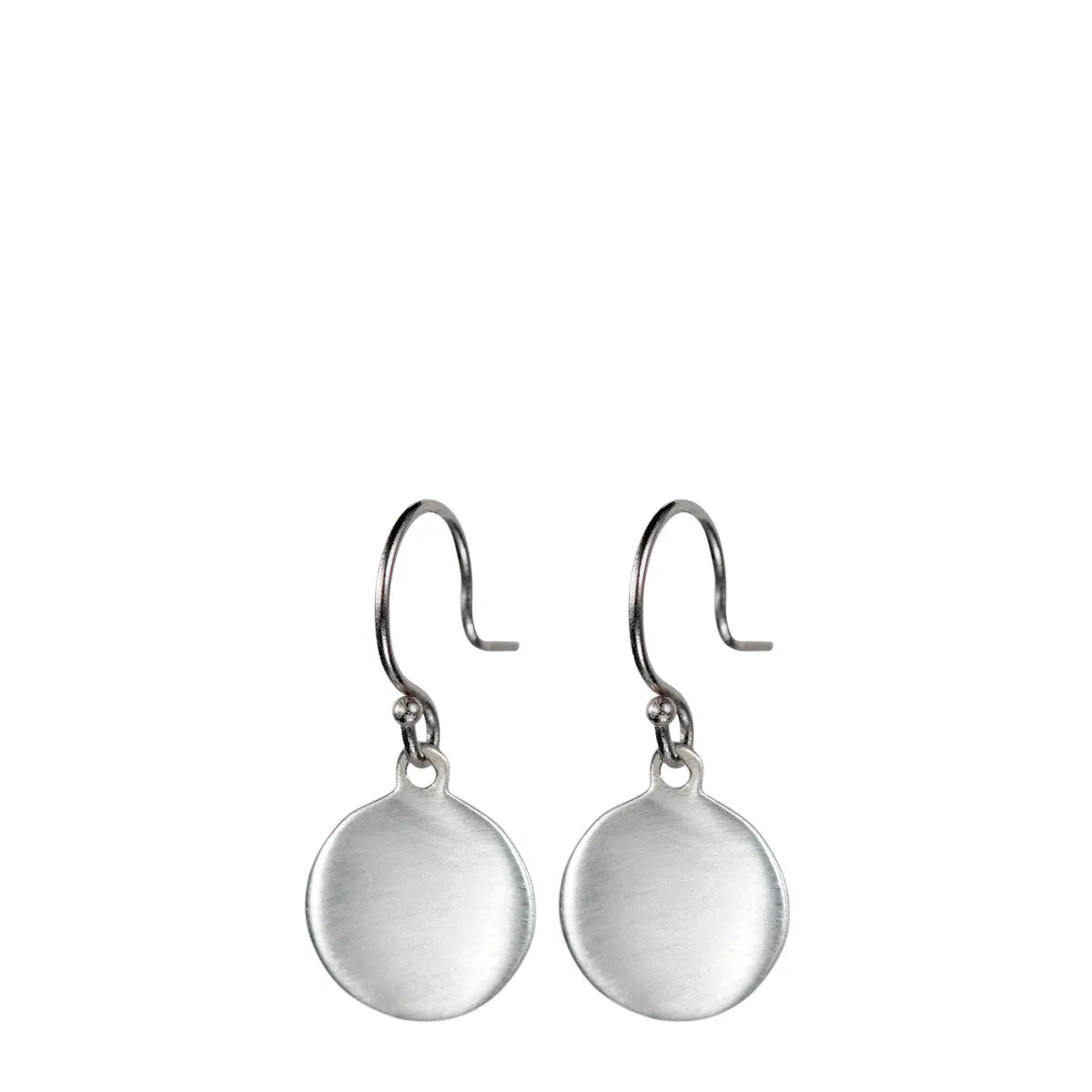 Sterling Silver Plain Disc Earring