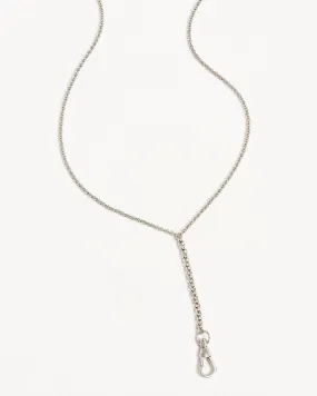 Sterling Silver Your Story Albert Clasp Lariat Necklace