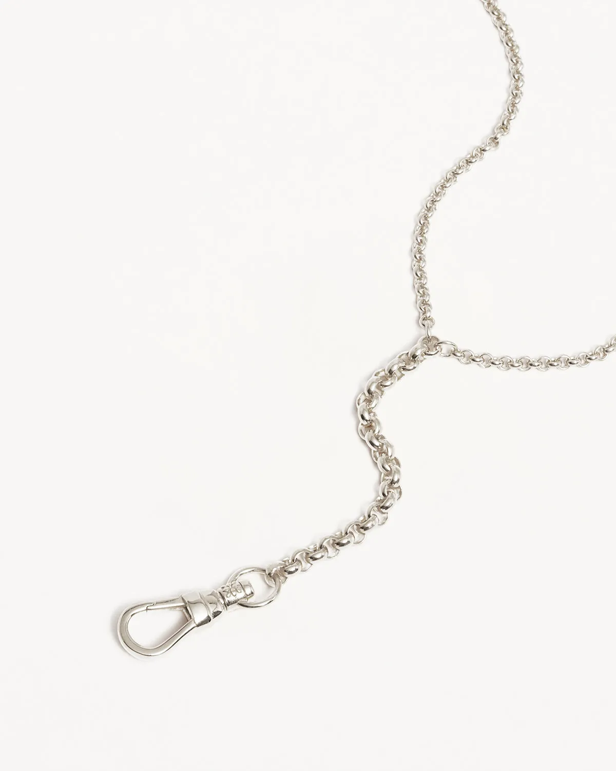 Sterling Silver Your Story Albert Clasp Lariat Necklace