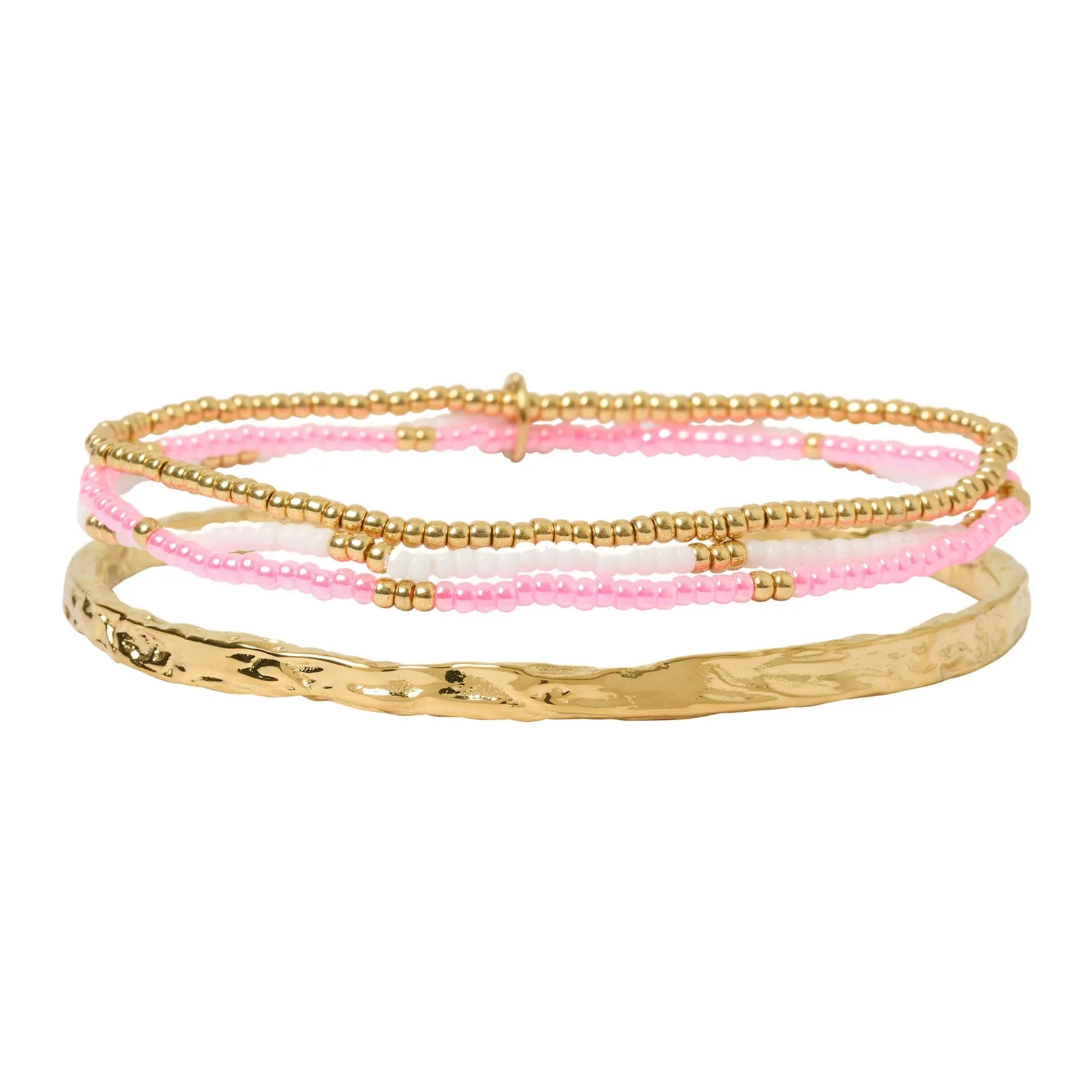 Sunshine Bracelet Stack - Berry