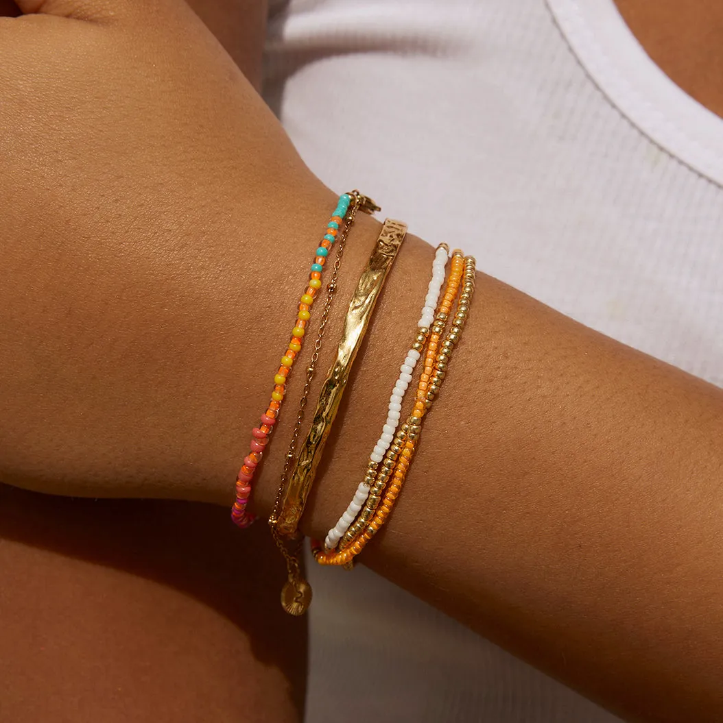 Sunshine Bracelet Stack - Passionfruit