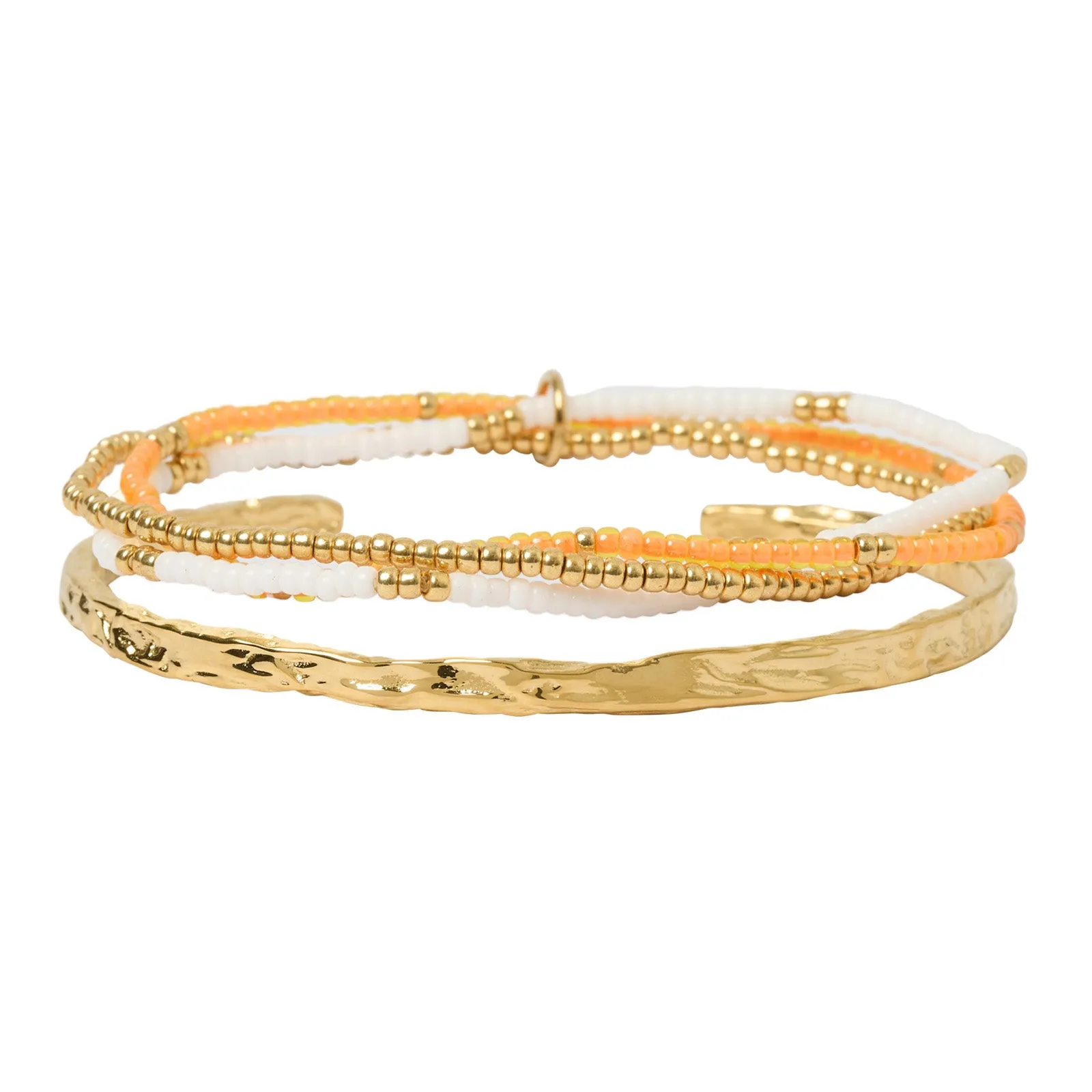 Sunshine Bracelet Stack - Passionfruit