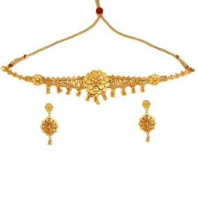 Swarnika - Golden Choker Set