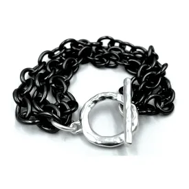 The Harley Bracelet in Gunmetal   Silver