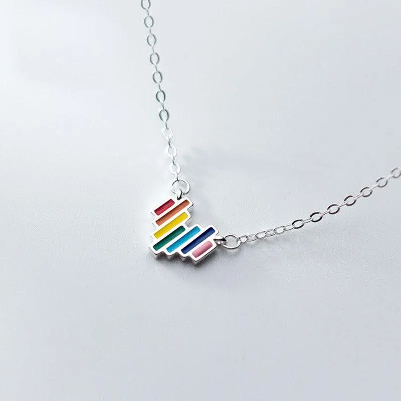 There's A Rainbow In My Heart Necklace