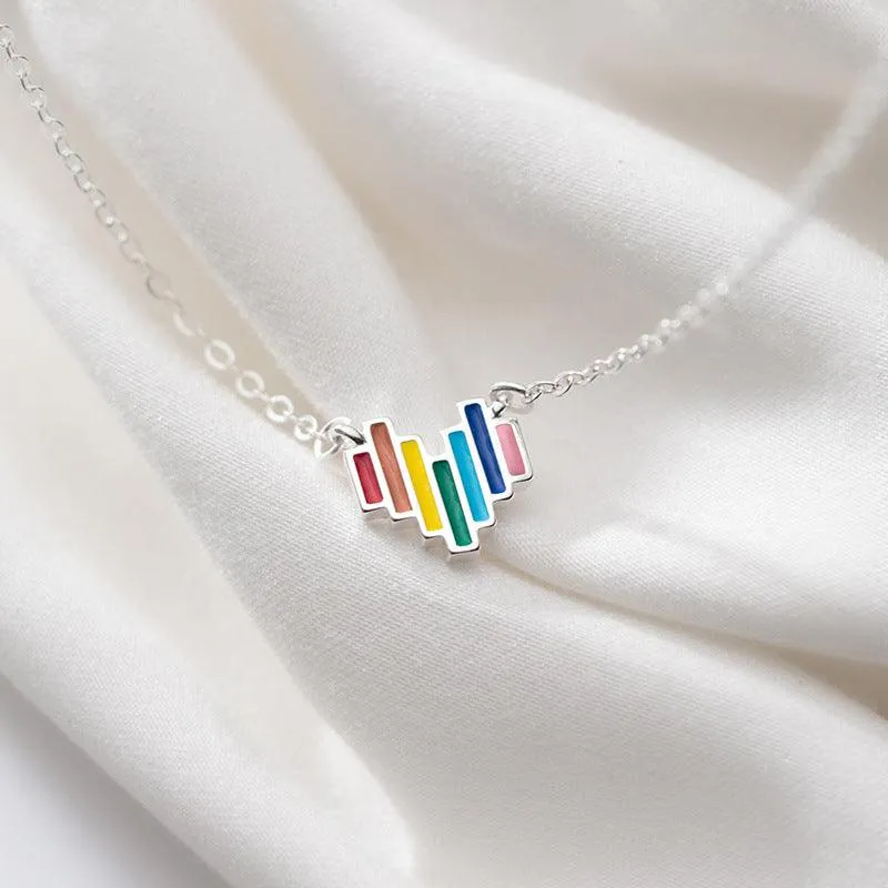 There's A Rainbow In My Heart Necklace