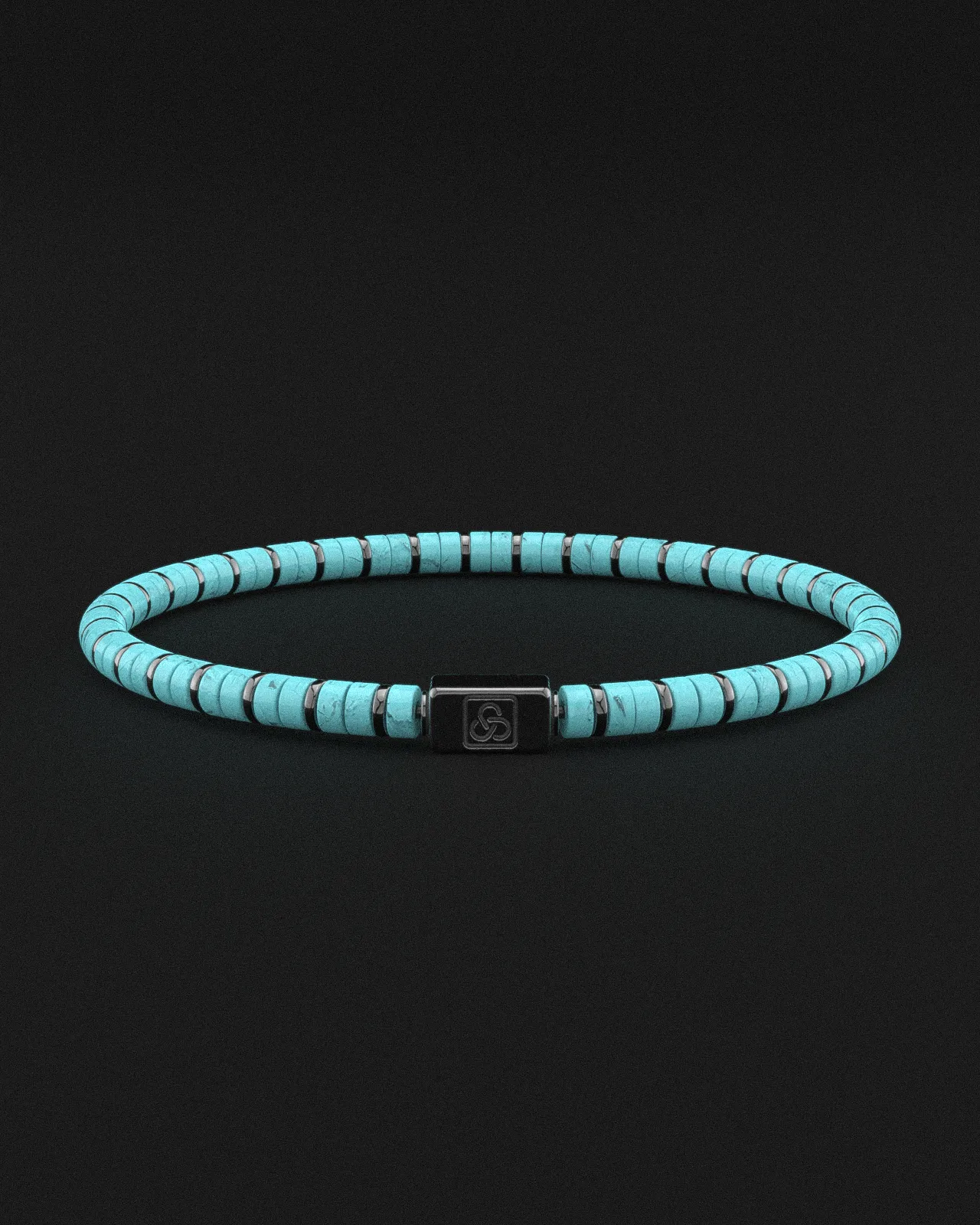 Turquoise Bracelet 4mm | Spacer  #2