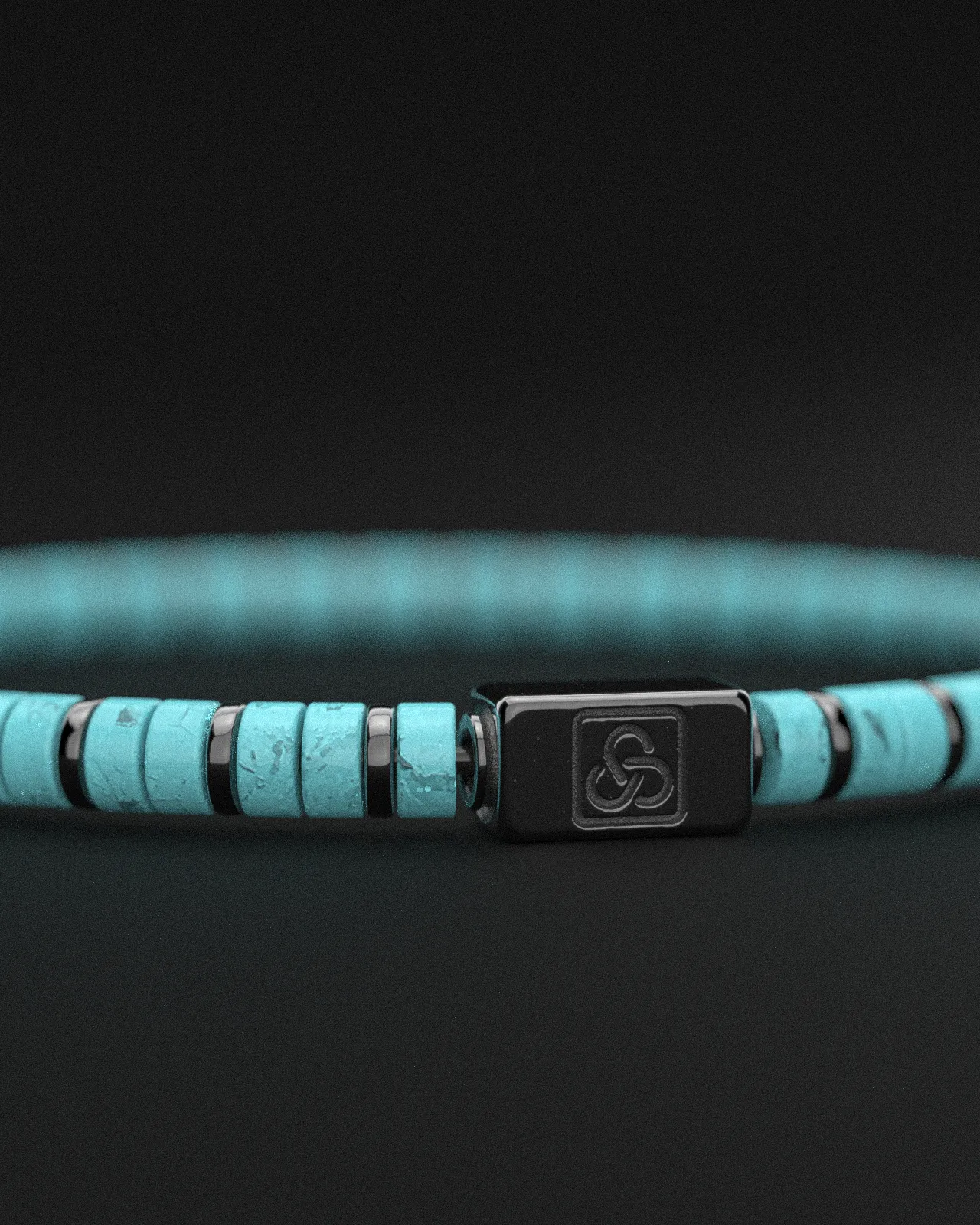 Turquoise Bracelet 4mm | Spacer  #2