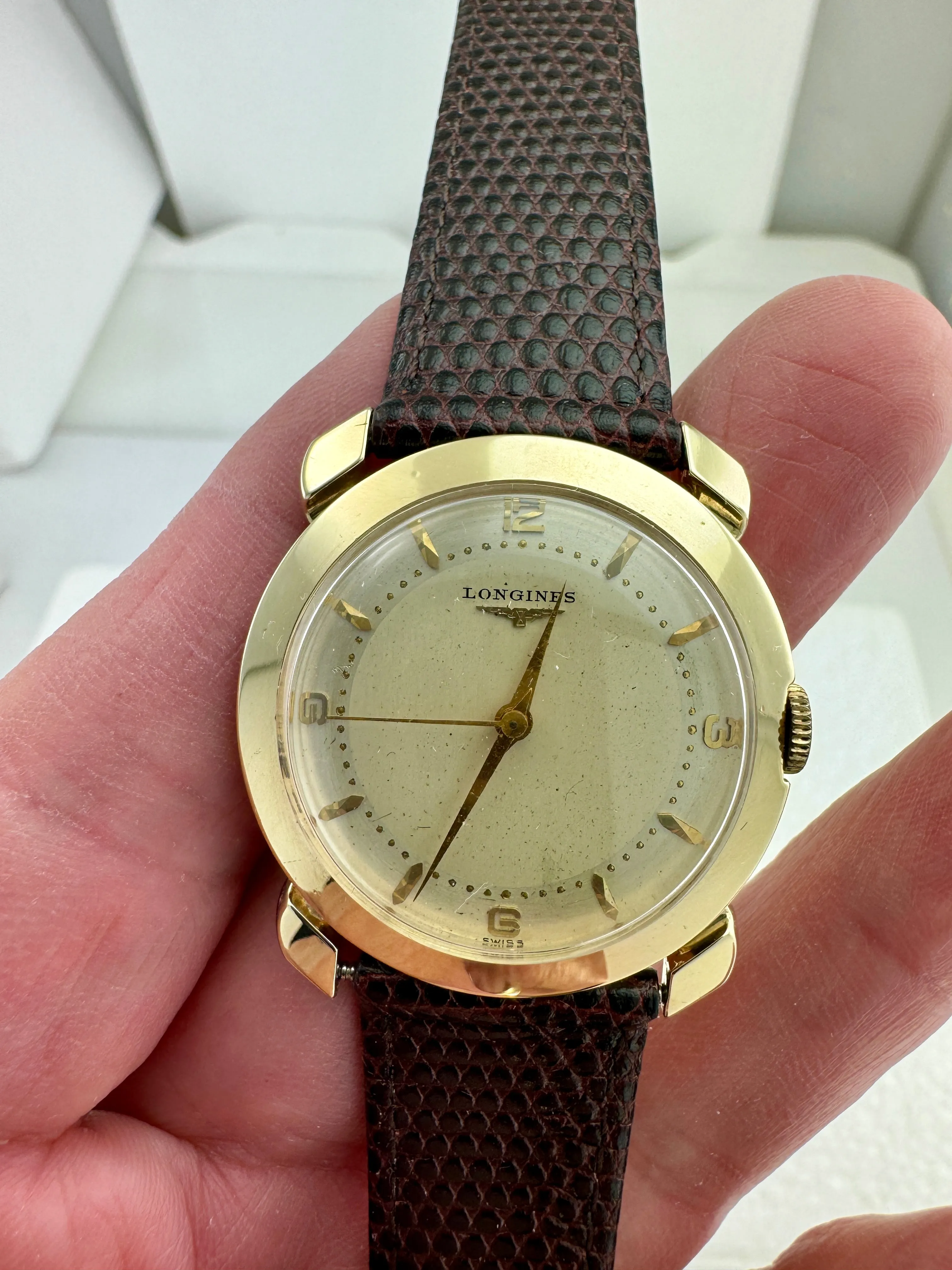 Vintage Longines Yellow Gold Wristwatch