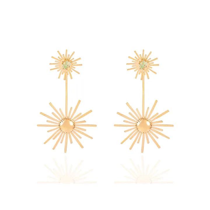 XL Luciana’s Starburst Circle Earrings